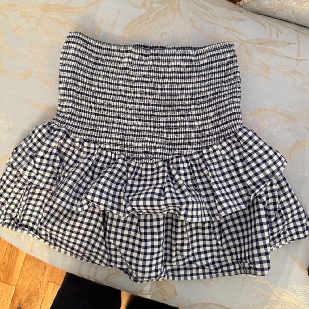 Nation LTD Gingham Skirt & Blouse Set